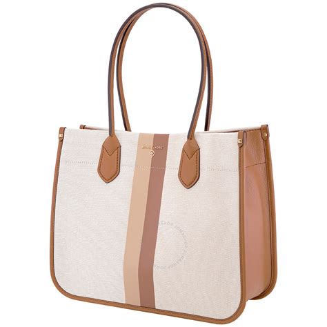 michael kors heidi|Heidi Large Stripe Canvas Tote Bag .